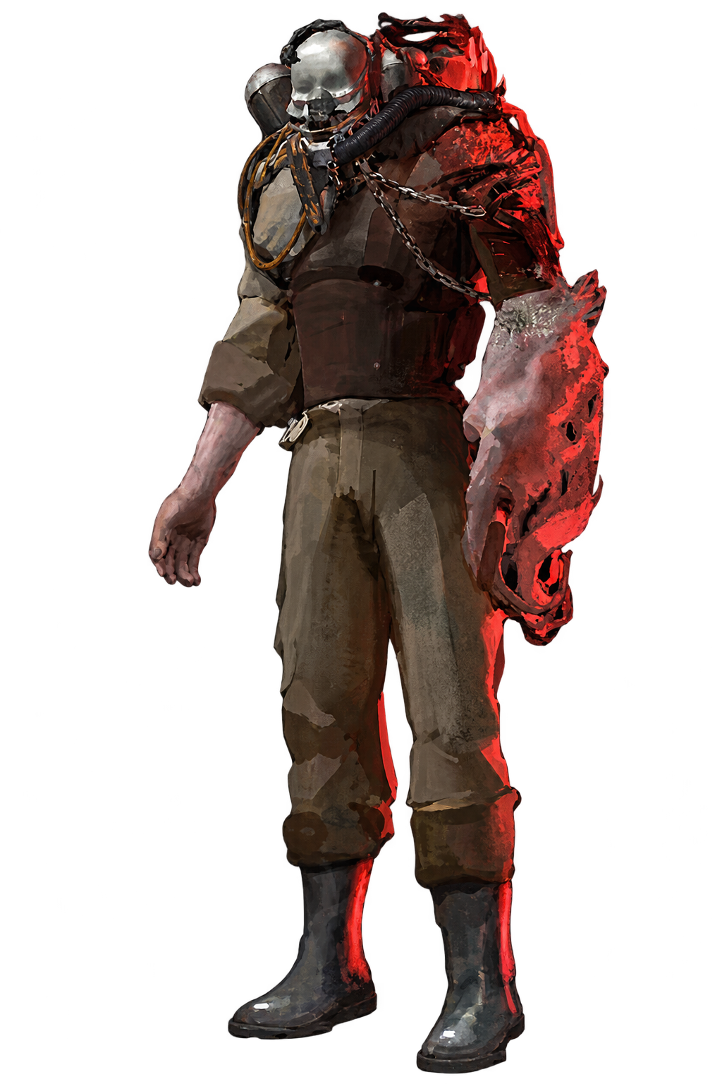 Boneco 3D The Stalker do jogo Fobia, desenvolvido pela Pulsatrix